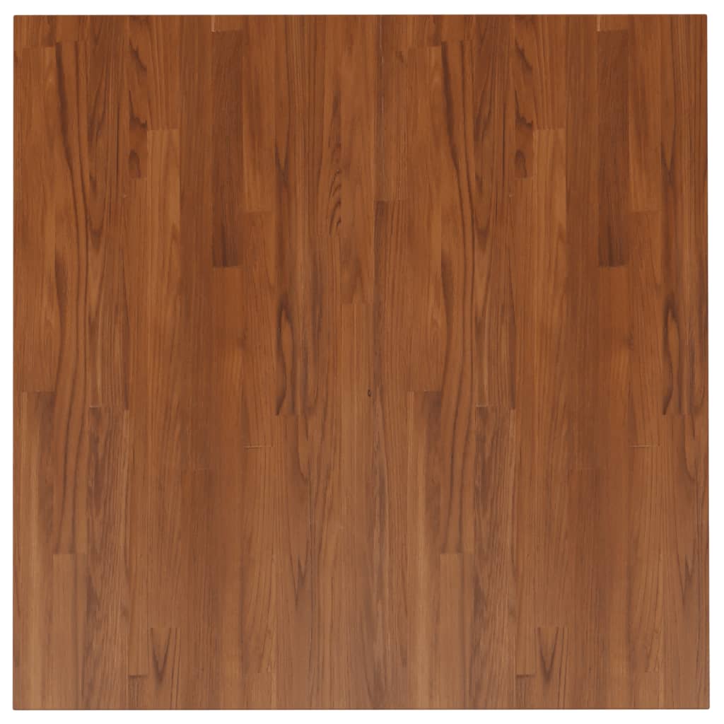 vidaXL Tablero de mesa cuadrada madera roble marrón oscuro 90x90x2,5cm