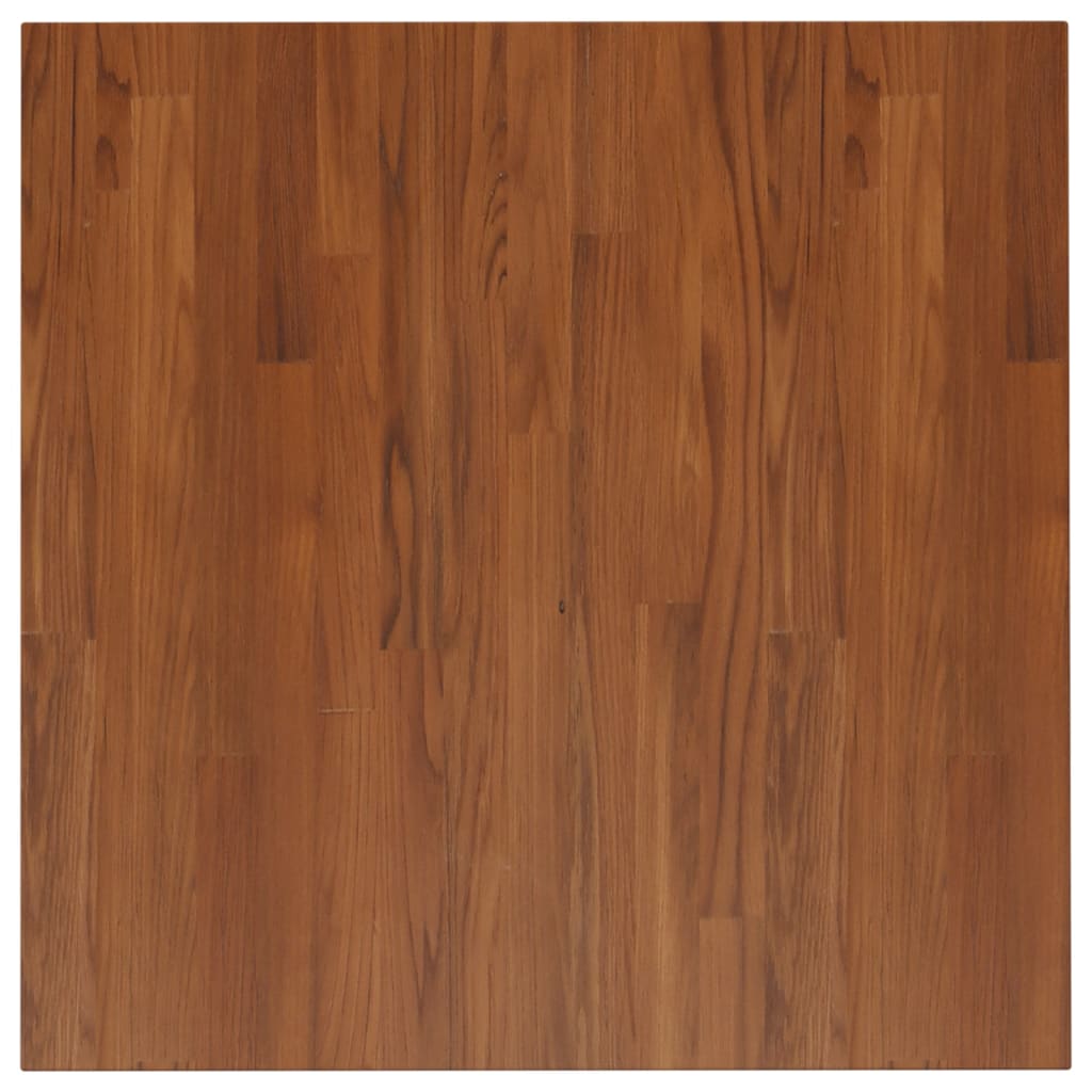 vidaXL Tablero de mesa cuadrada madera roble marrón oscuro 70x70x4 cm