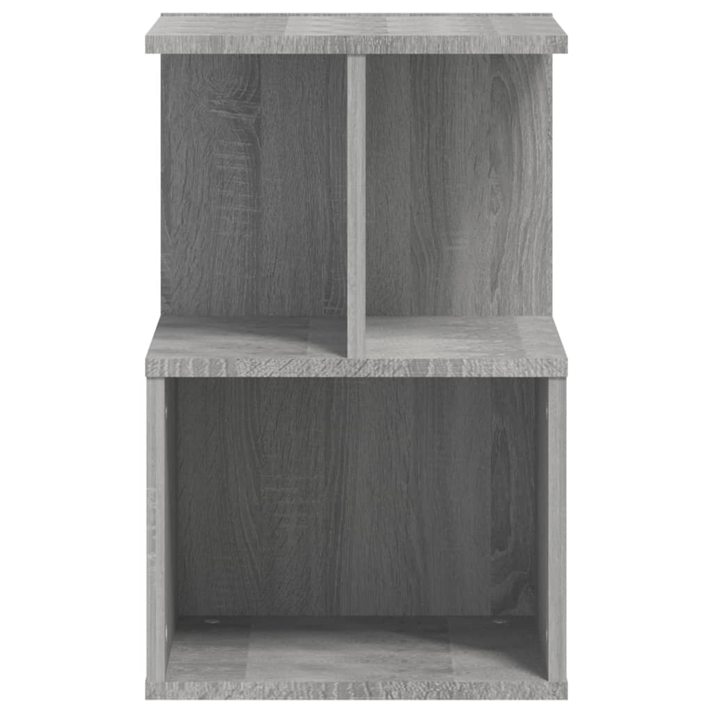 vidaXL Mesita de noche madera contrachapada gris Sonoma 35x35x55 cm