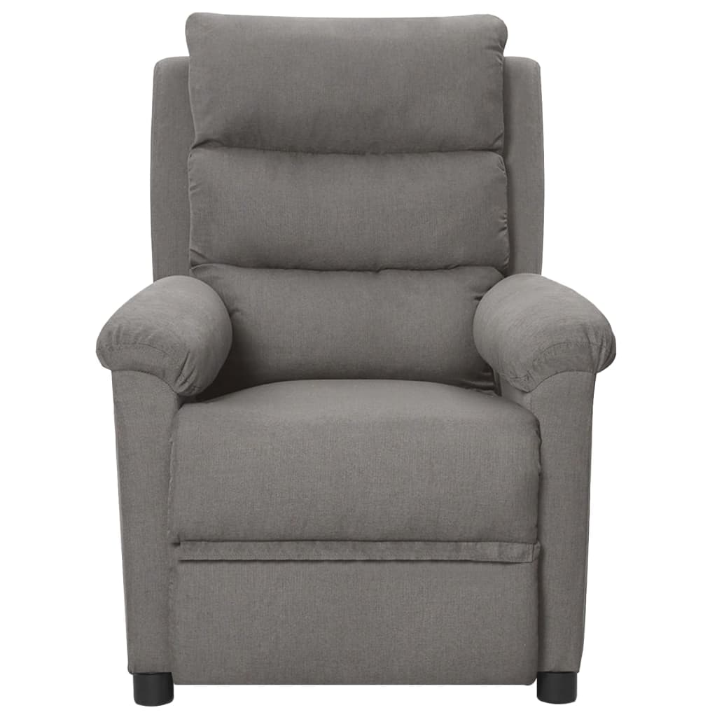 vidaXL Sillón de masaje eléctrico tela gris claro