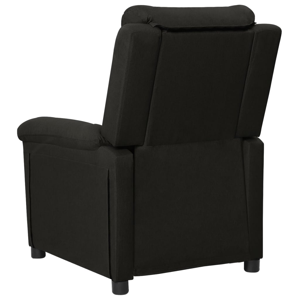 vidaXL Sillón de masaje eléctrico tela negro