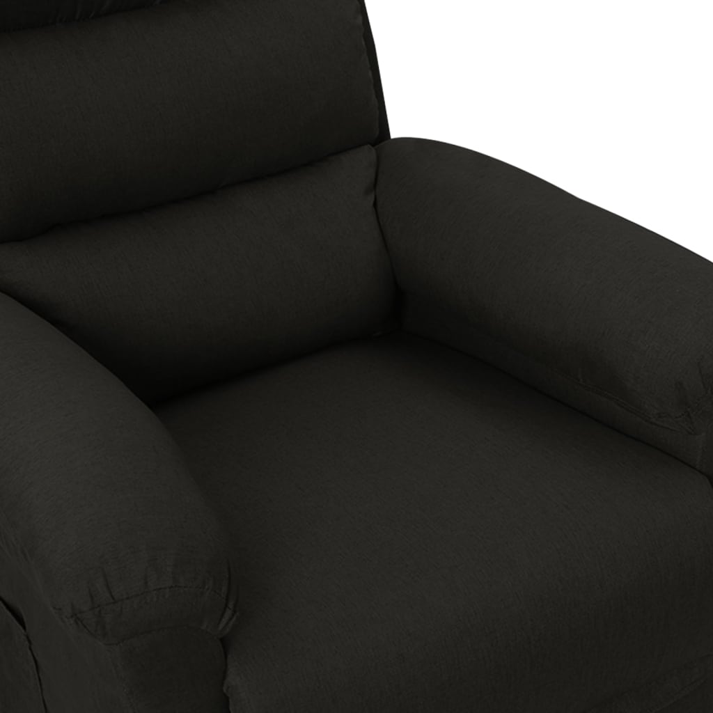 vidaXL Sillón de masaje eléctrico tela negro