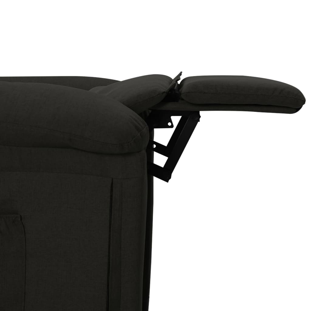 vidaXL Sillón de masaje eléctrico tela negro