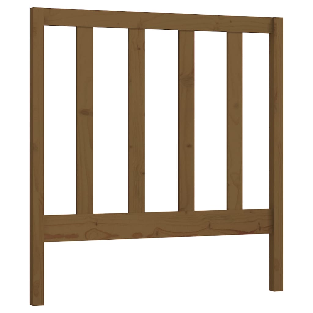 vidaXL Cabecero de cama madera maciza de pino marrón miel 96x4x100 cm