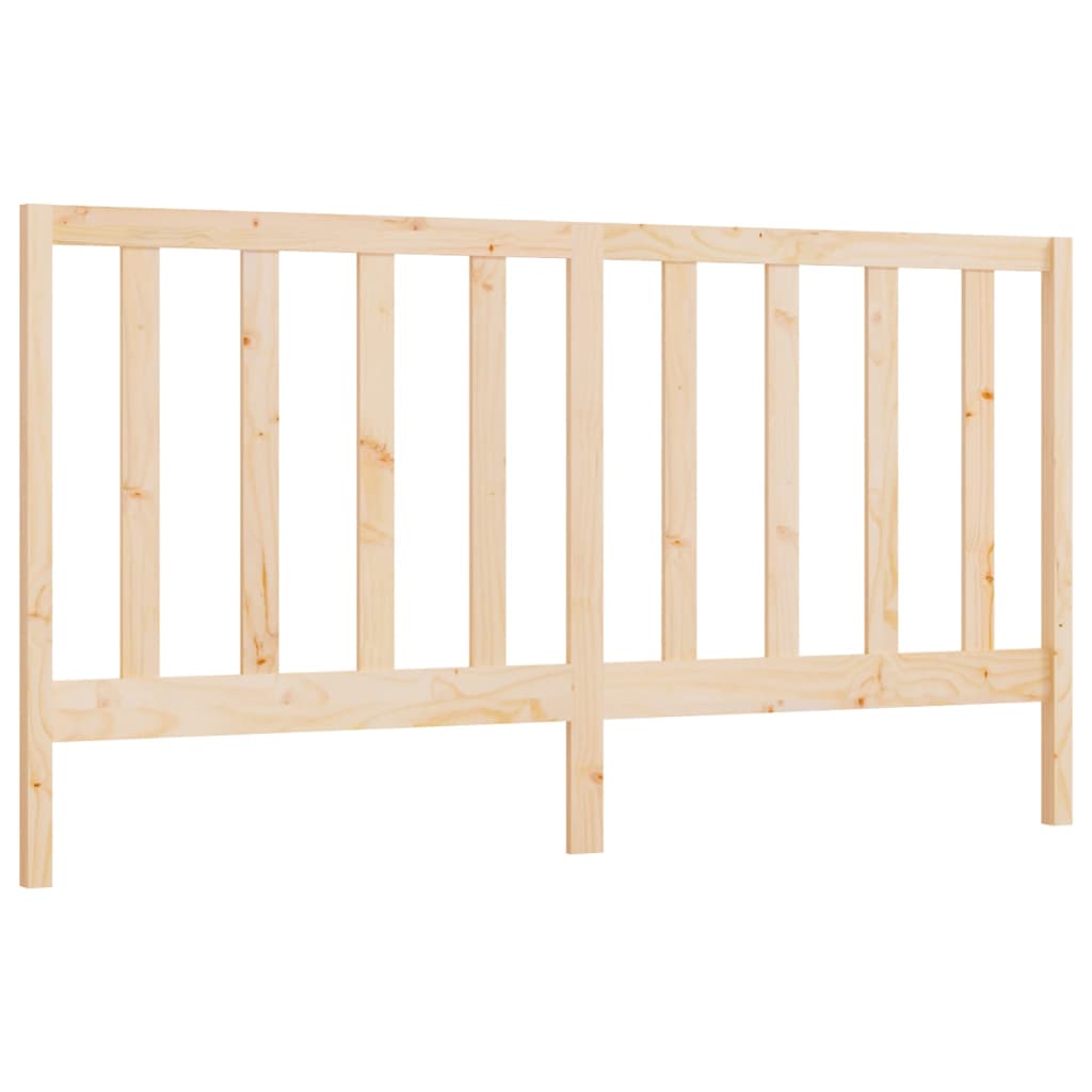 vidaXL Cabecero de cama madera maciza de pino 206x4x100 cm