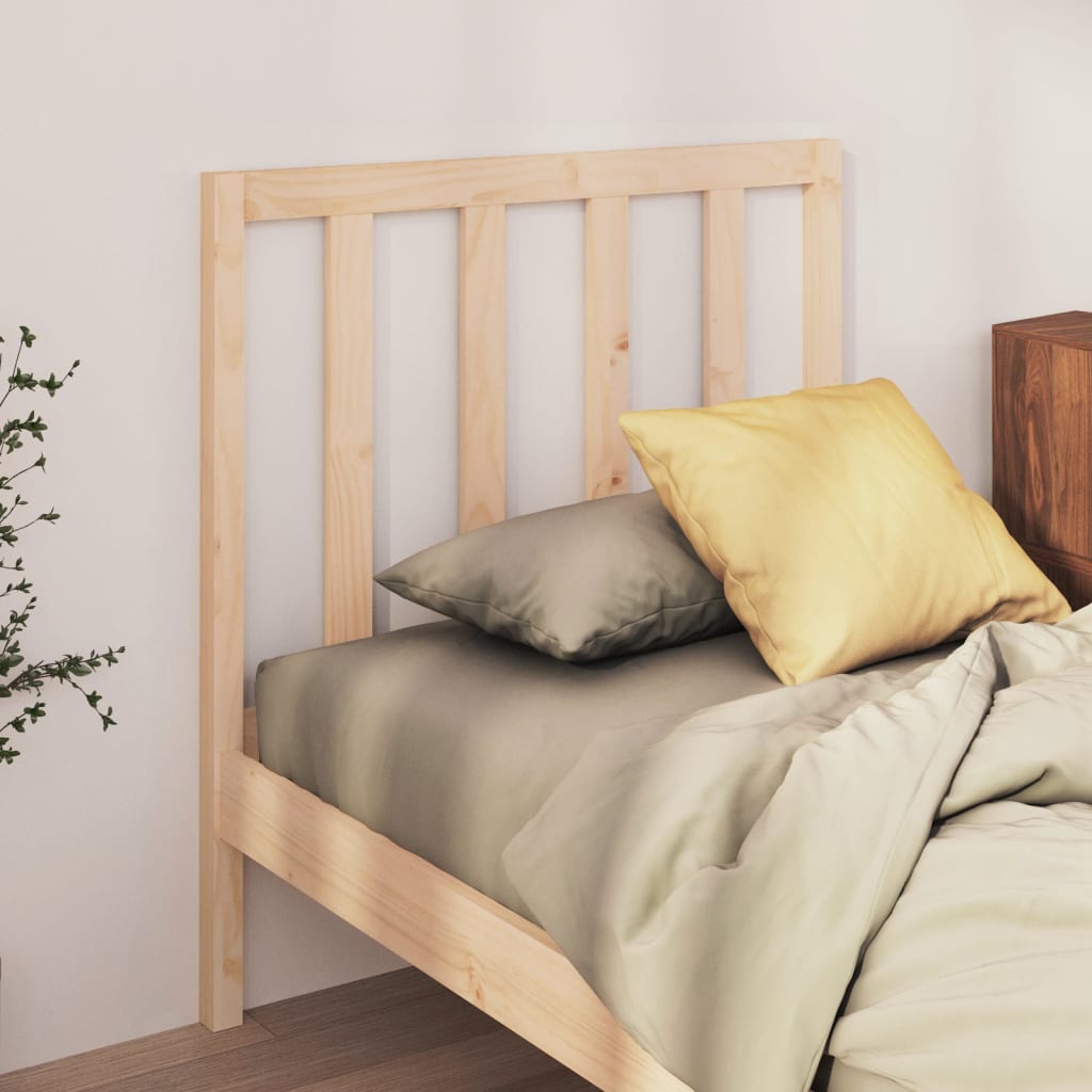 vidaXL Cabecero de cama madera maciza de pino 96x4x100 cm