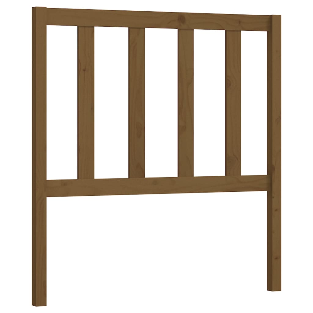 vidaXL Cabecero de cama madera maciza de pino marrón miel 96x4x100 cm