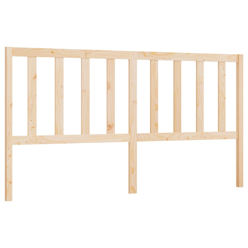 vidaXL Cabecero de cama madera maciza de pino 206x4x100 cm