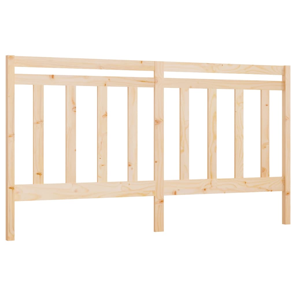 vidaXL Cabecero de cama madera maciza de pino 206x4x100 cm