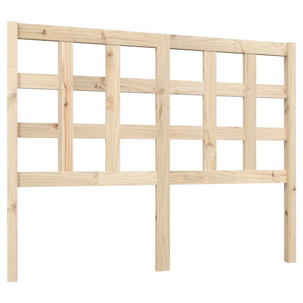 vidaXL Cabecero de cama madera maciza de pino 125,5x4x100 cm