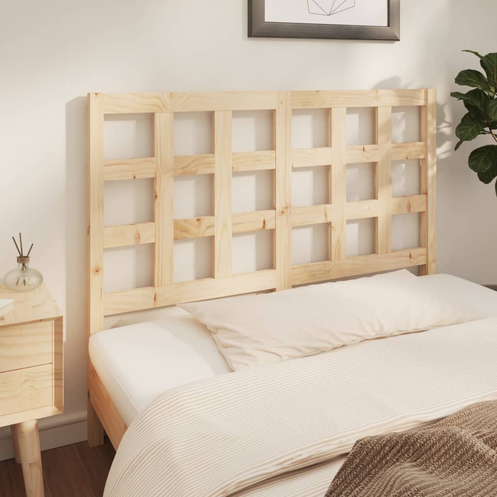 vidaXL Cabecero de cama madera maciza de pino 125,5x4x100 cm