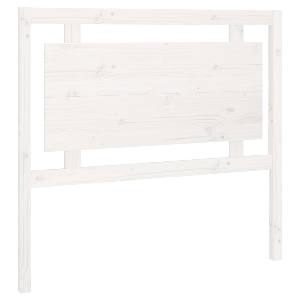 vidaXL Cabecero de cama madera maciza de pino blanco 105,5x4x100 cm