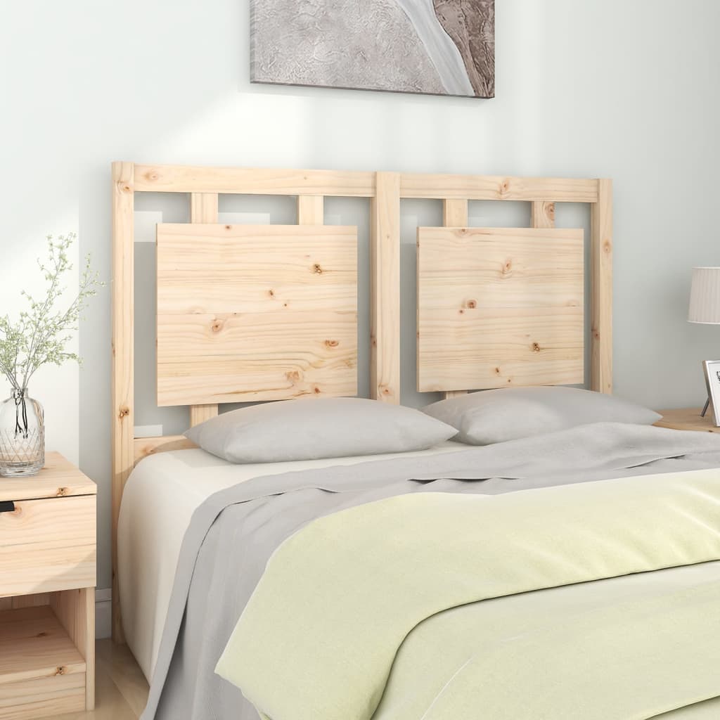 vidaXL Cabecero de cama madera maciza de pino 125,5x4x100 cm