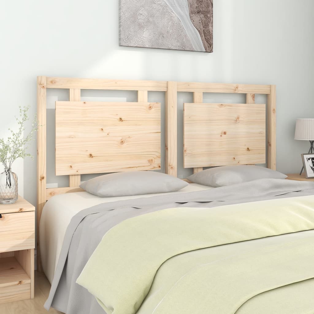 vidaXL Cabecero de cama madera maciza de pino 155,5x4x100 cm