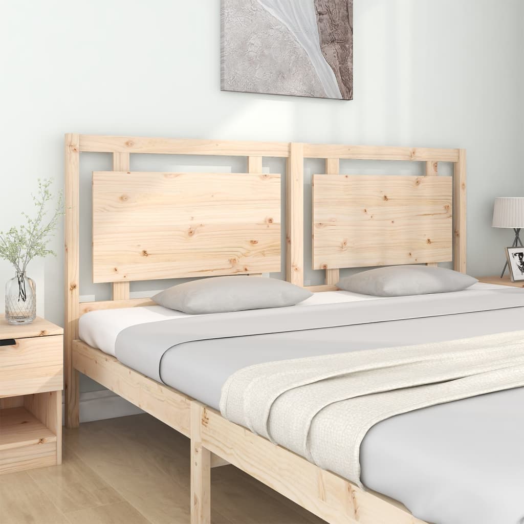 vidaXL Cabecero de cama madera maciza de pino 185,5x4x100 cm