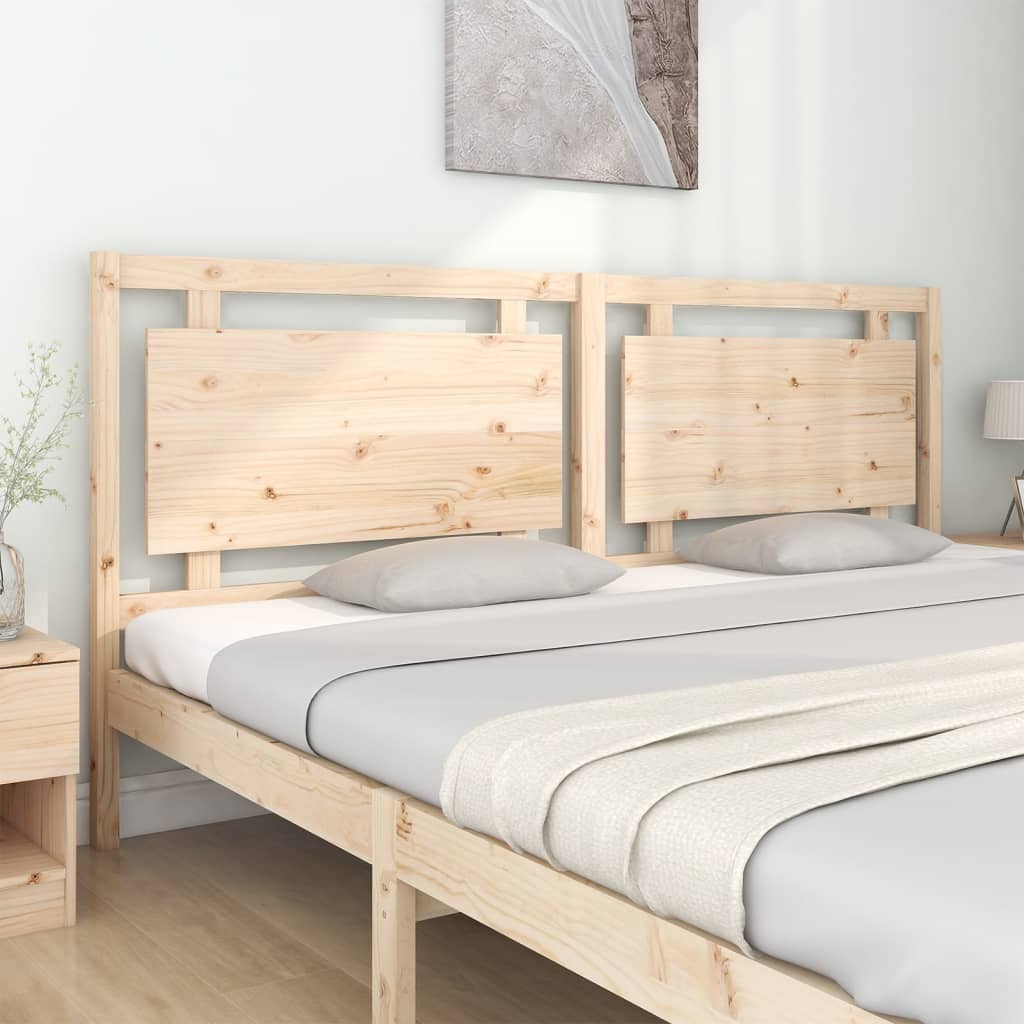 vidaXL Cabecero de cama madera maciza de pino 205,5x4x100 cm