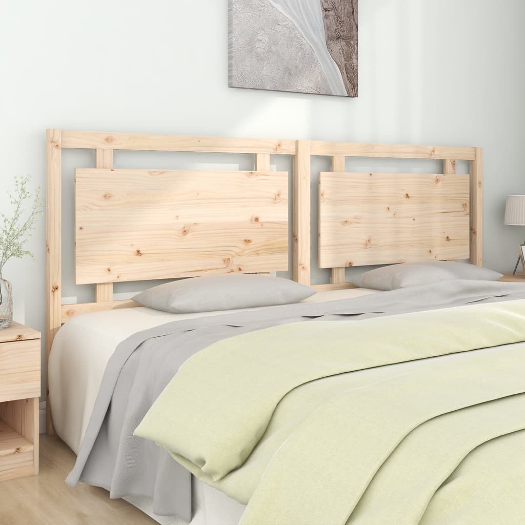 vidaXL Cabecero de cama madera maciza de pino 205,5x4x100 cm