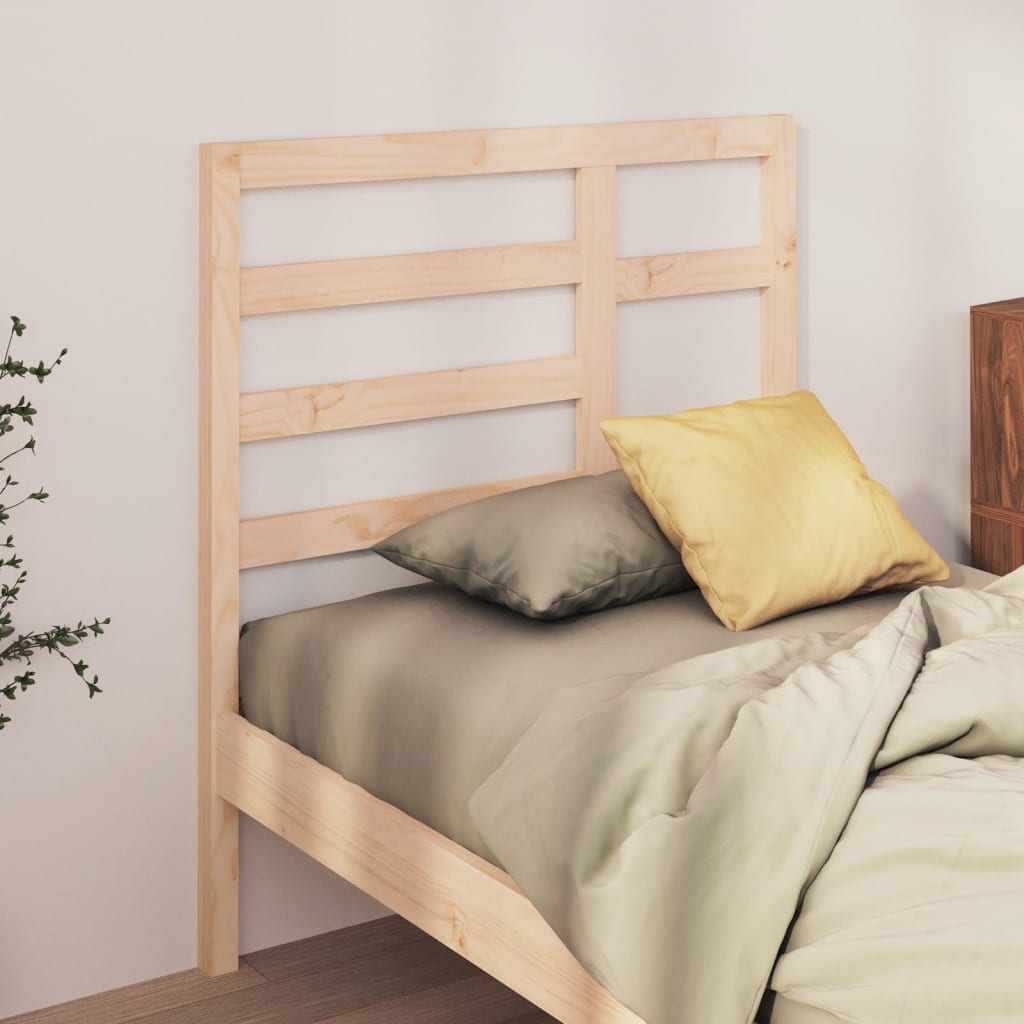 vidaXL Cabecero de cama madera maciza de pino 81x4x104 cm