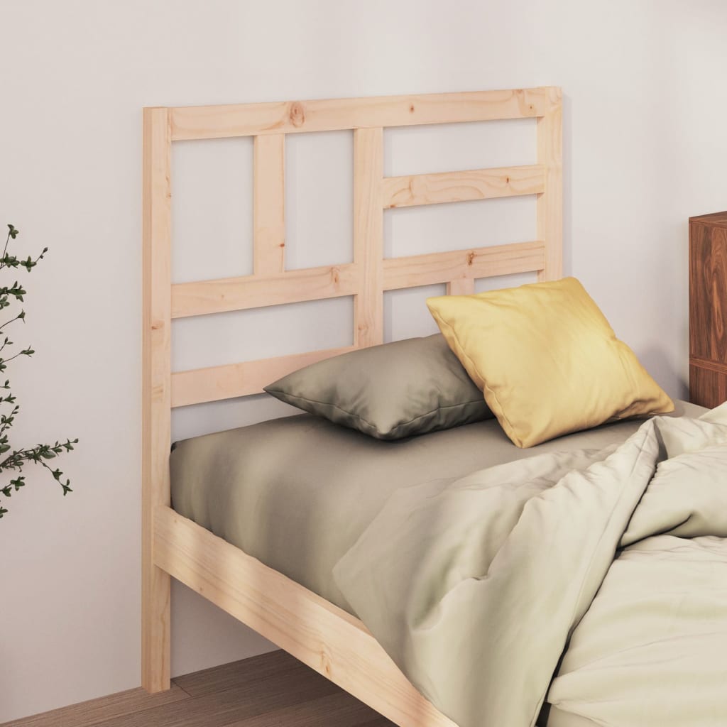 vidaXL Cabecero de cama madera maciza de pino 81x4x104 cm