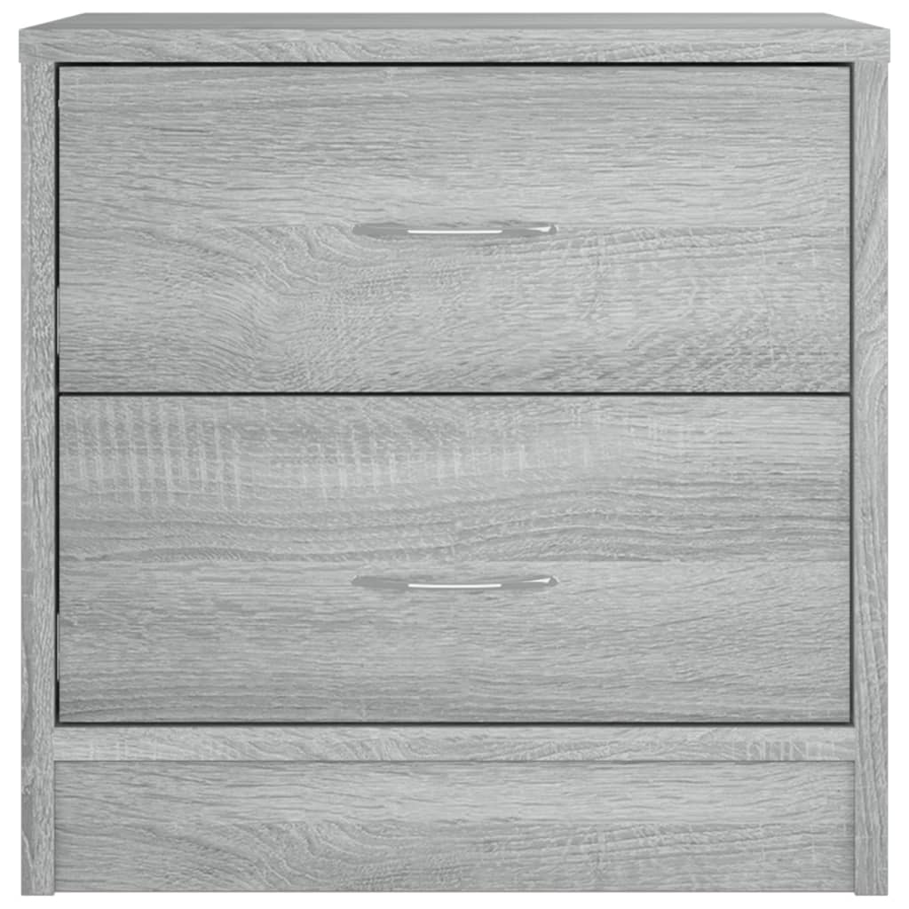 vidaXL Mesita de noche madera de ingeniería gris Sonoma 40x30x40 cm