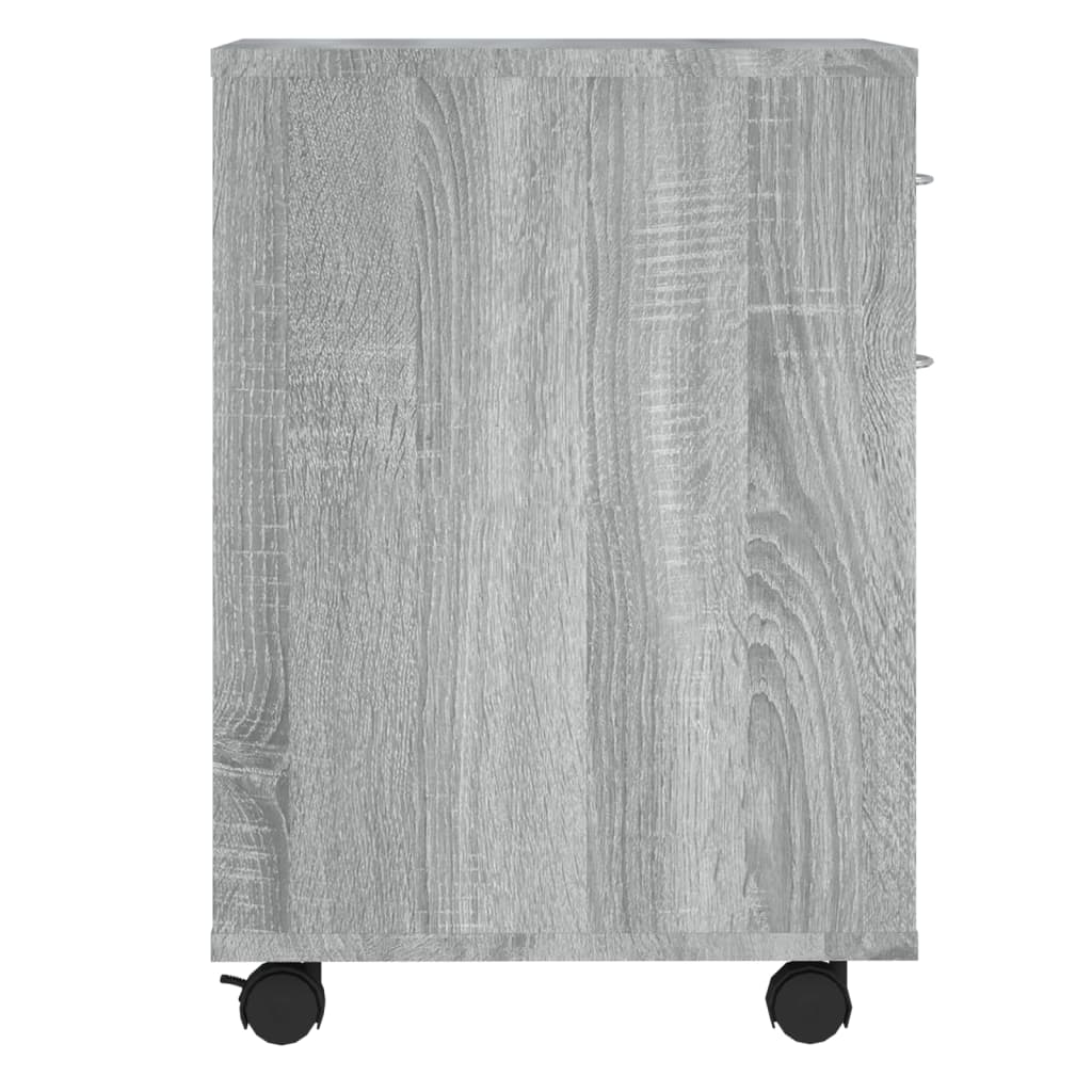 vidaXL Armario ruedas madera contrachapada gris Sonoma 45x38x54 cm