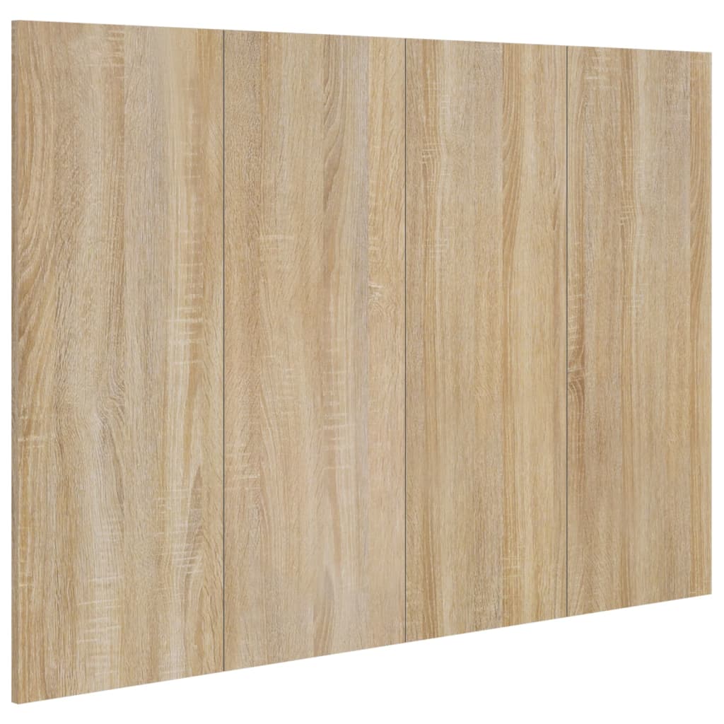 vidaXL Cabecero de cama madera contrachapada Sonoma 120x1,5x80 cm