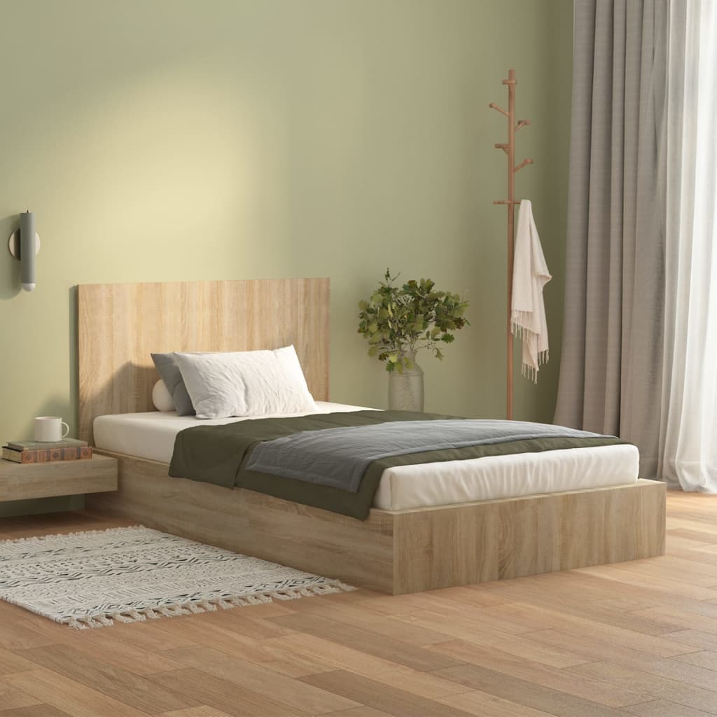 vidaXL Cabecero de cama madera contrachapada Sonoma 120x1,5x80 cm