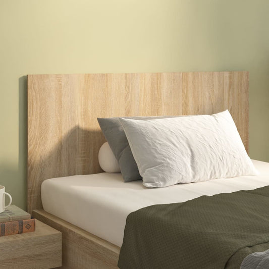 vidaXL Cabecero de cama madera contrachapada Sonoma 120x1,5x80 cm