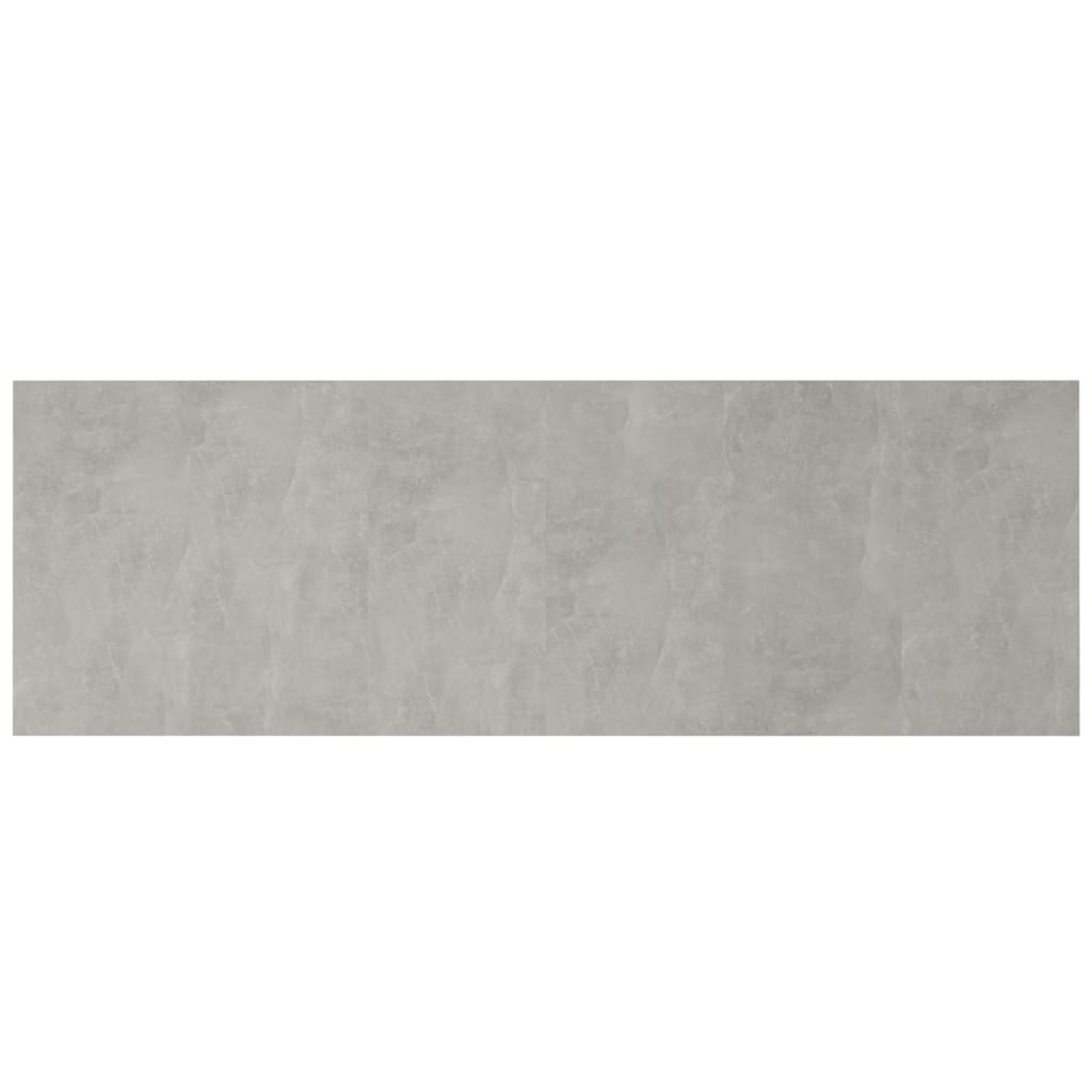 vidaXL Cabecero pared madera contrachapada gris hormigón 240x1,5x80 cm