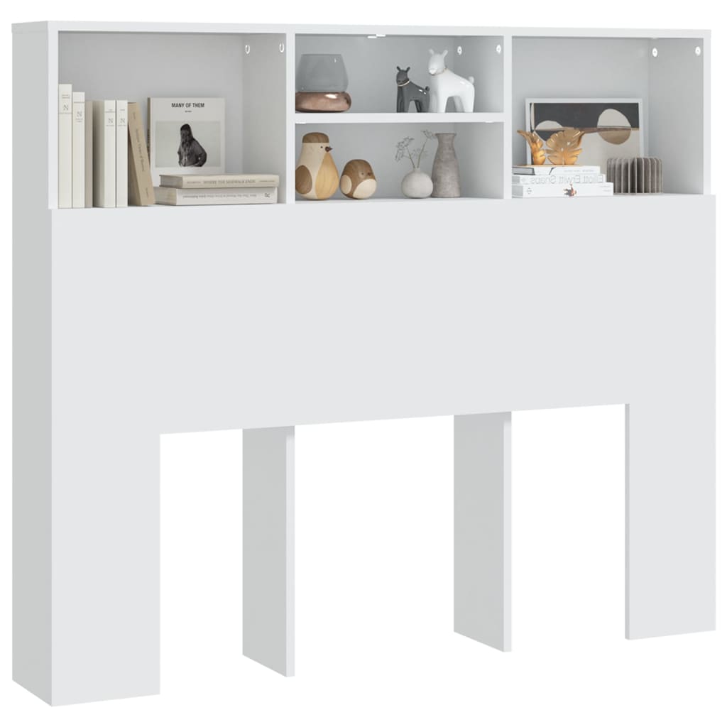 vidaXL Mueble cabecero blanco 120x19x103,5 cm