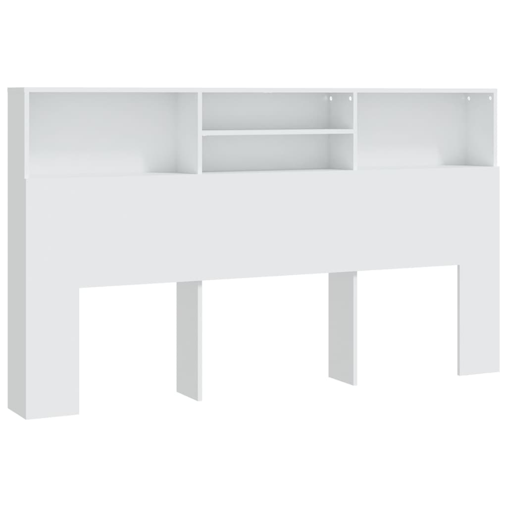 vidaXL Mueble cabecero blanco 180x19x103,5 cm