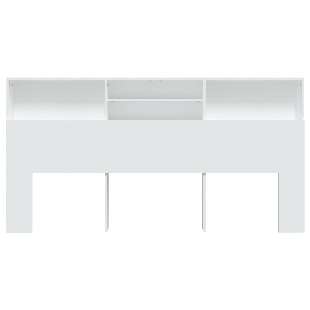 vidaXL Mueble cabecero blanco 200x19x103,5 cm