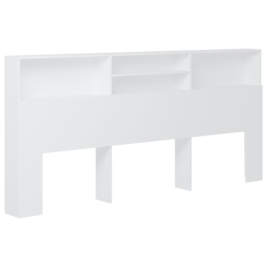 vidaXL Mueble cabecero blanco 220x19x103,5 cm