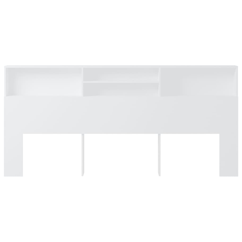 vidaXL Mueble cabecero blanco 220x19x103,5 cm