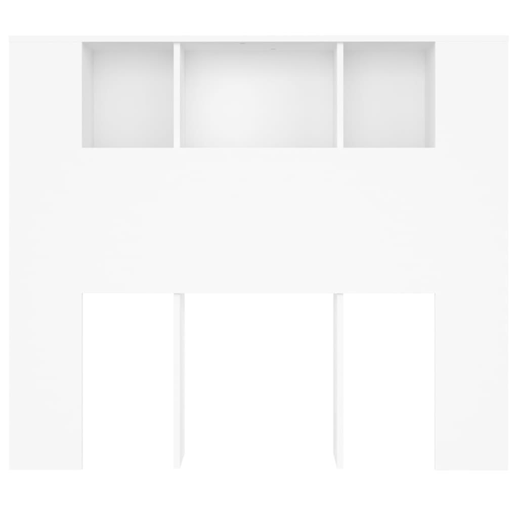 vidaXL Mueble cabecero blanco 120x18,5x102,5 cm