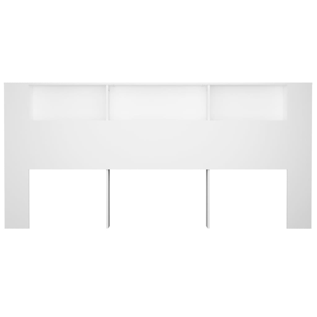 vidaXL Mueble cabecero blanco 220x18,5x104,5 cm