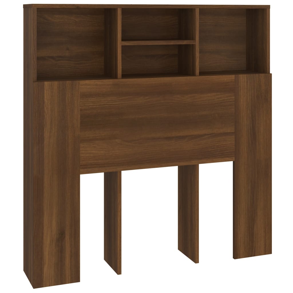 vidaXL Mueble cabecero marrón roble 100x19x103,5 cm