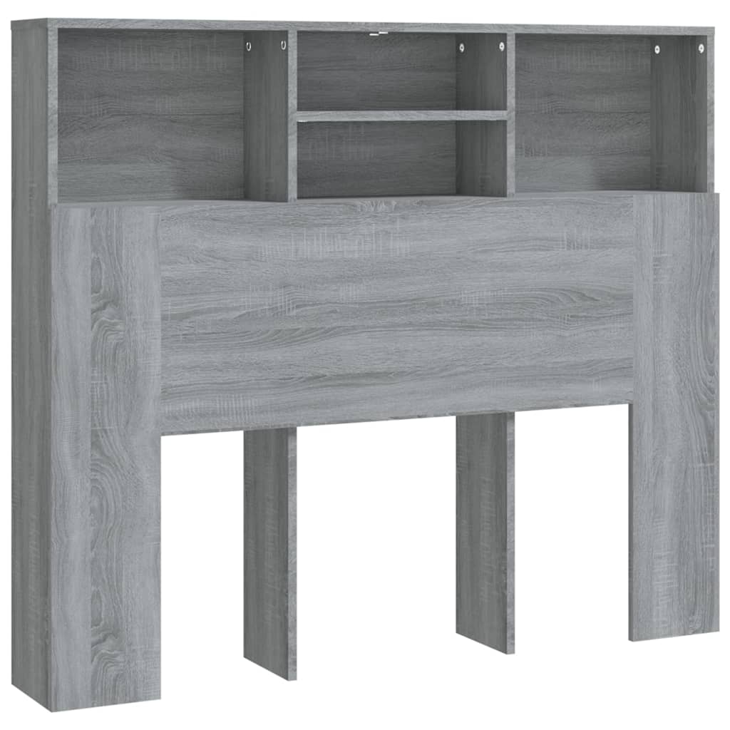 vidaXL Mueble cabecero gris Sonoma 120x19x103,5 cm