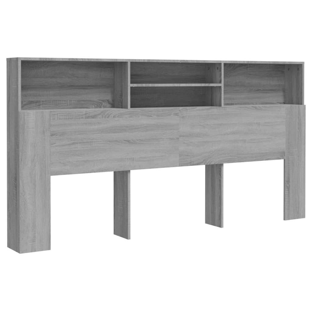 vidaXL Mueble cabecero color gris Sonoma 200x19x103,5 cm