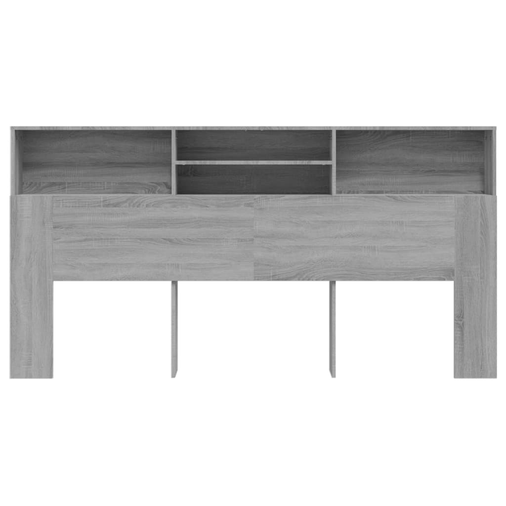 vidaXL Mueble cabecero color gris Sonoma 200x19x103,5 cm