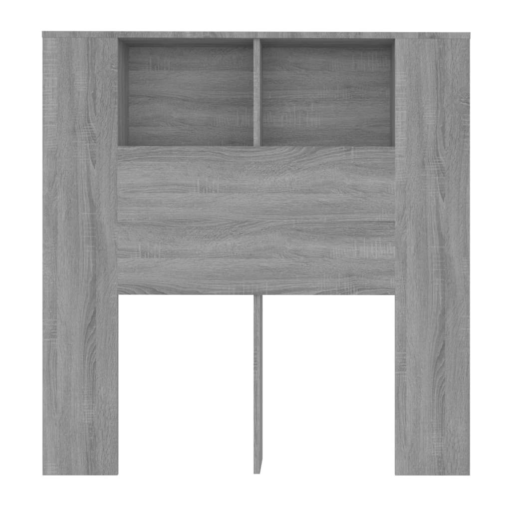 vidaXL Mueble cabecero gris Sonoma 100x18,5x104,5 cm