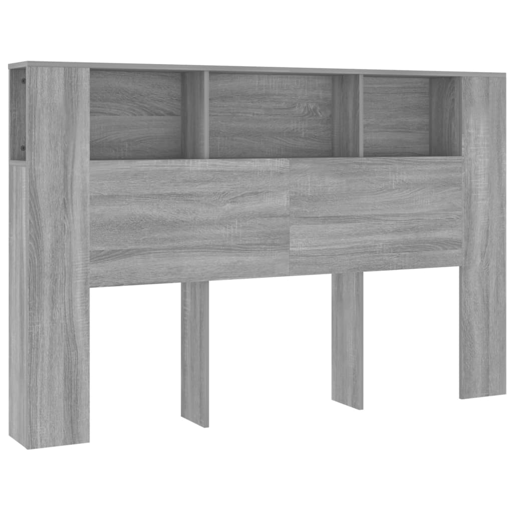 vidaXL Mueble cabecero gris Sonoma 160x18,5x104,5 cm