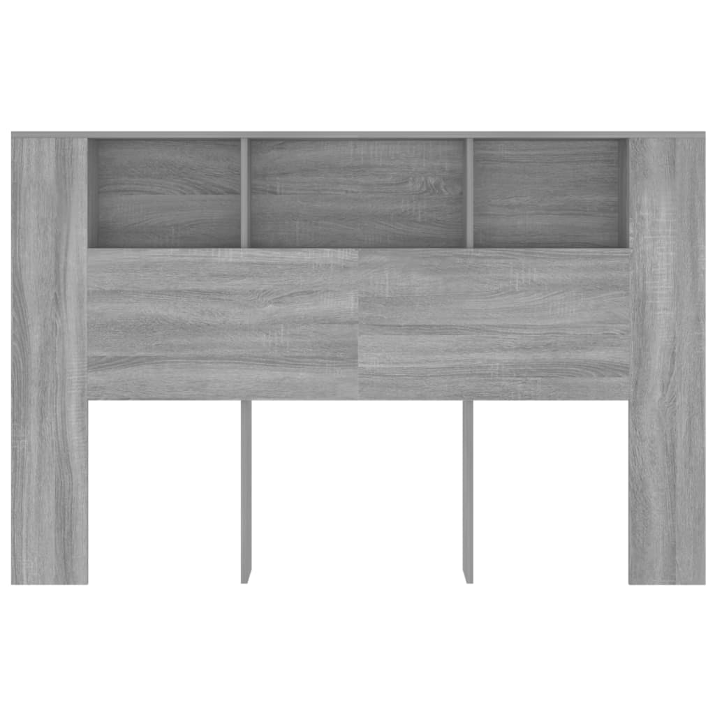 vidaXL Mueble cabecero gris Sonoma 160x18,5x104,5 cm