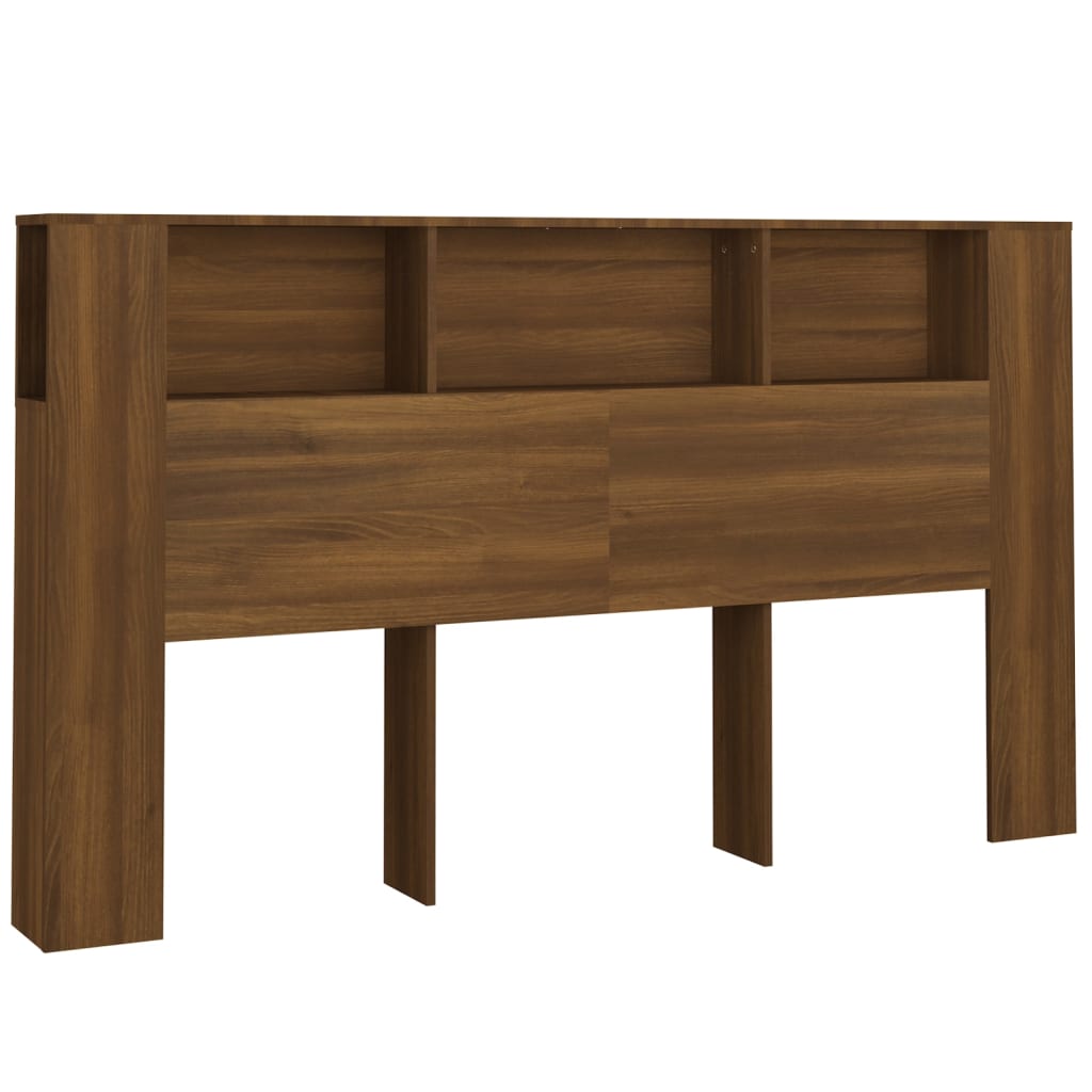 vidaXL Mueble cabecero roble marrón 180x18,5x104,5 cm