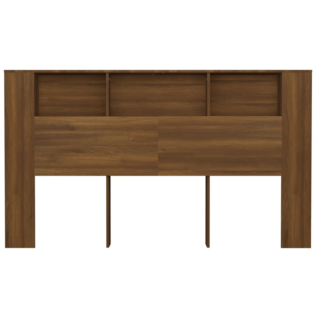 vidaXL Mueble cabecero roble marrón 180x18,5x104,5 cm