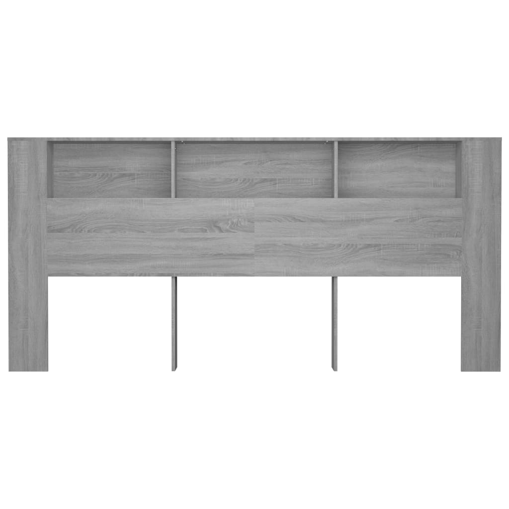 vidaXL Mueble cabecero color gris Sonoma 220x18,5x104,5 cm