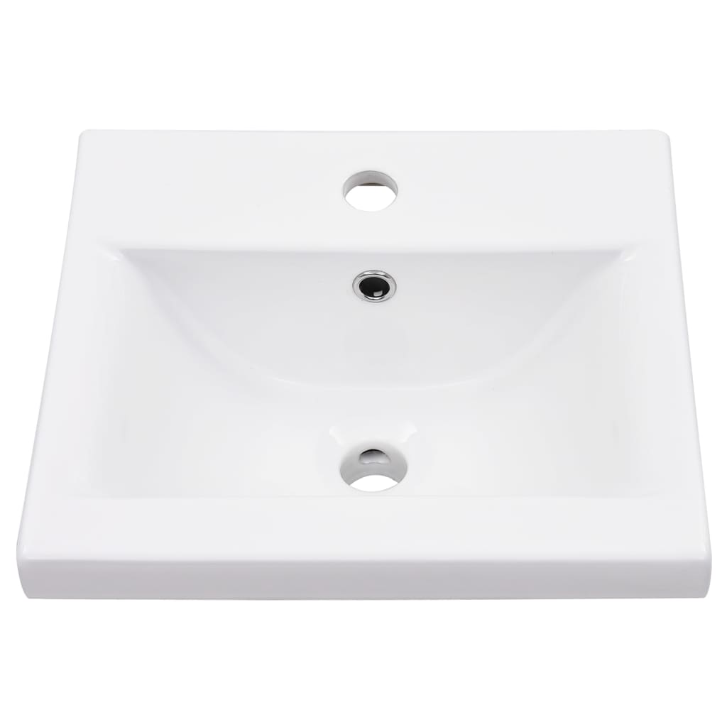 vidaXL Estructura de baño con lavabo incorporado hierro blanco