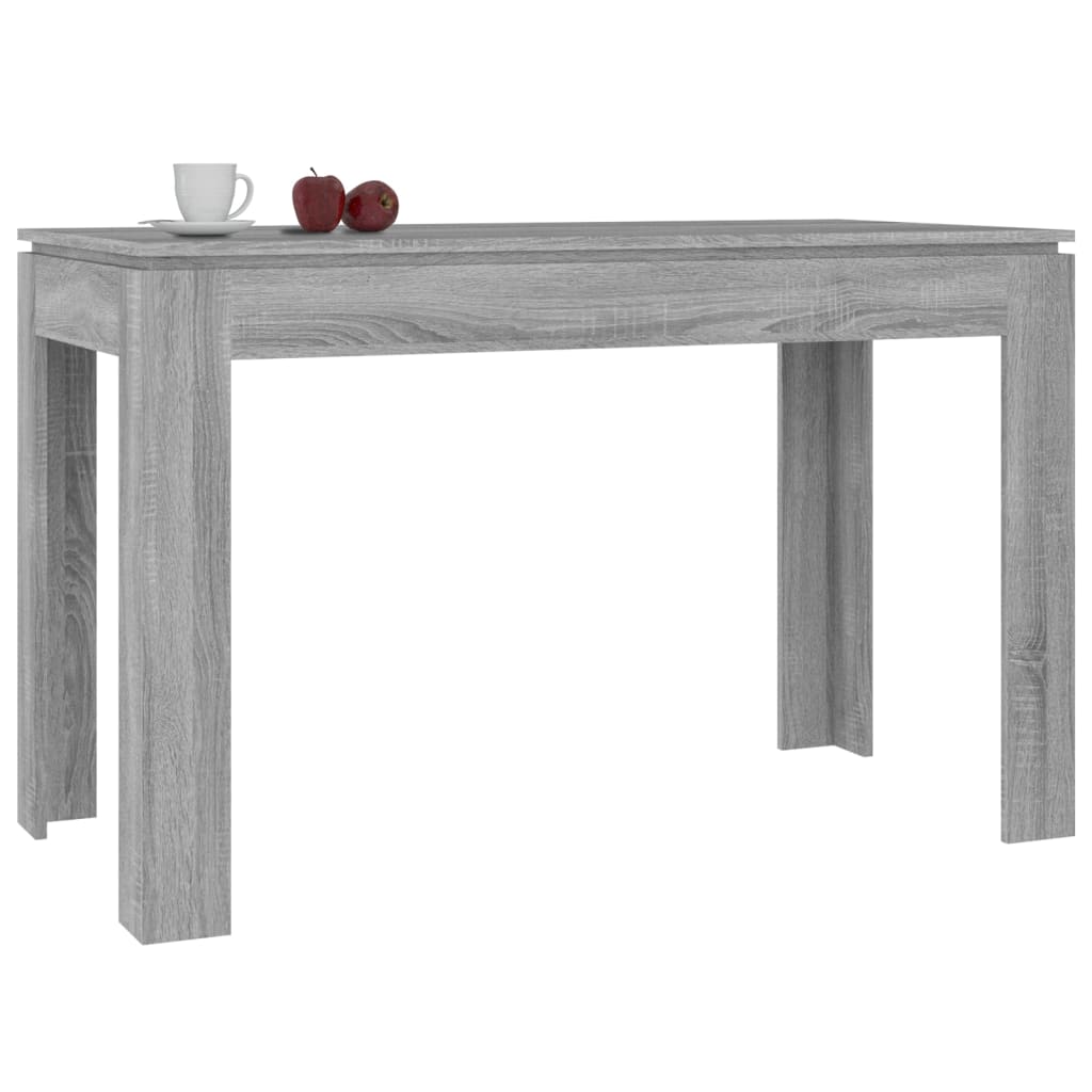 vidaXL Mesa de comedor madera de ingeniería Sonoma gris 120x60x76 cm