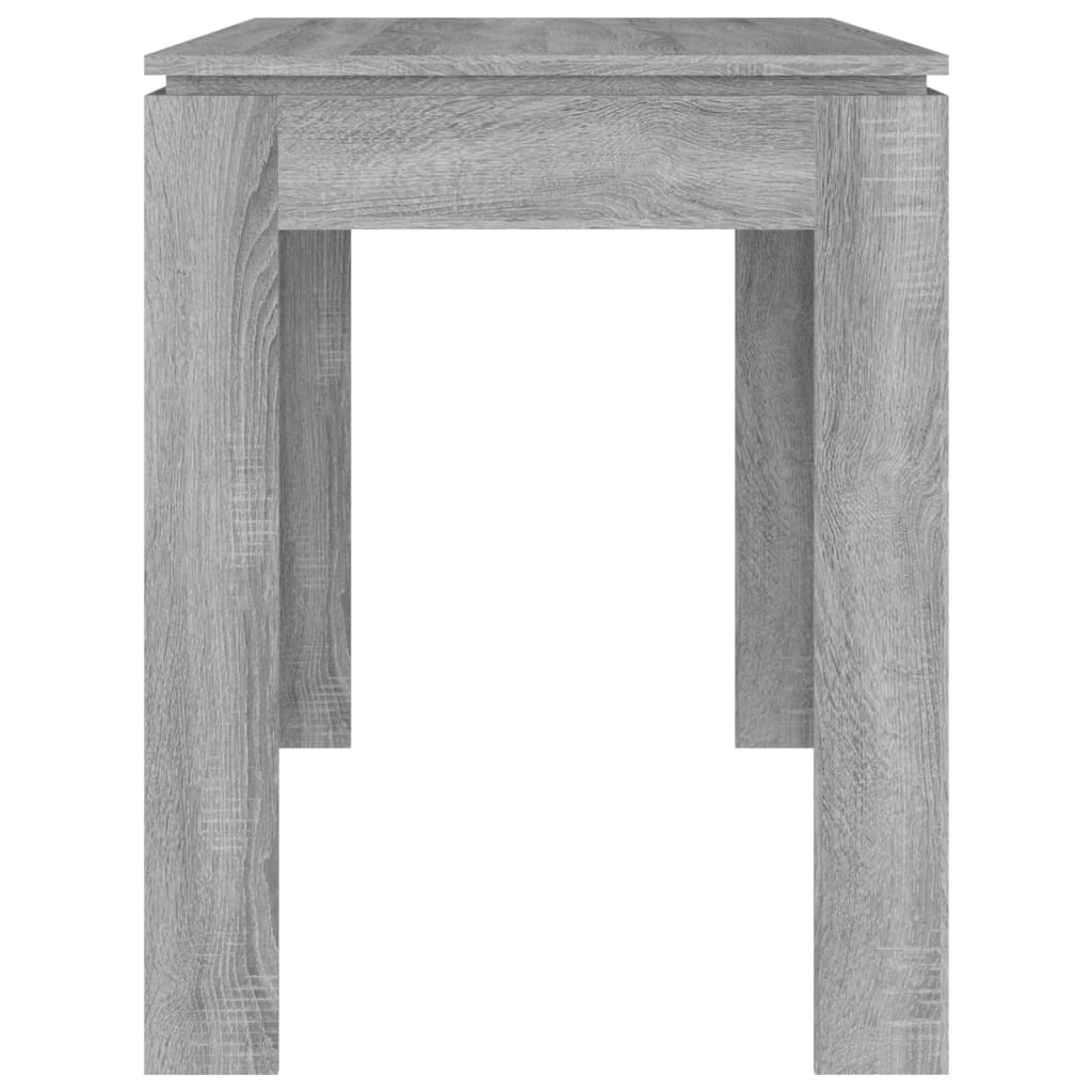 vidaXL Mesa de comedor madera de ingeniería Sonoma gris 120x60x76 cm