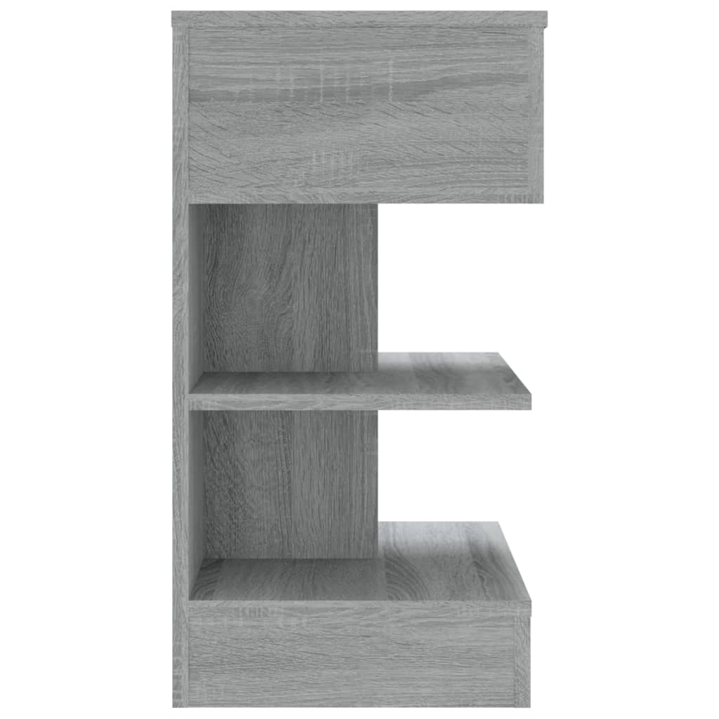 vidaXL Mesitas de noche 2 uds madera gris Sonoma 40x35x65 cm